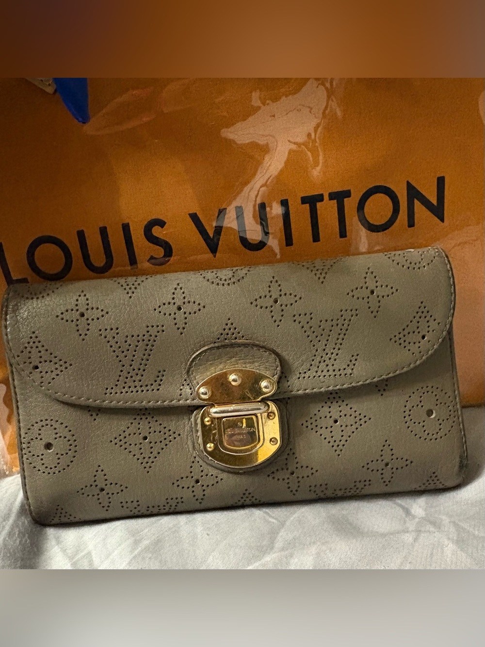 Louis Vuitton Mahina leather wallet
